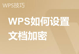 如何给WPS文档加密？详细步骤分享